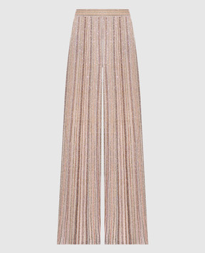 Missoni Бежевые брюки с пайетками DS26WI0HBK01J8