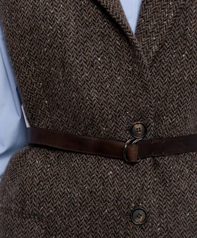 Brunello Cucinelli Жилет с шерстью в узор MG5667253 изображение 5