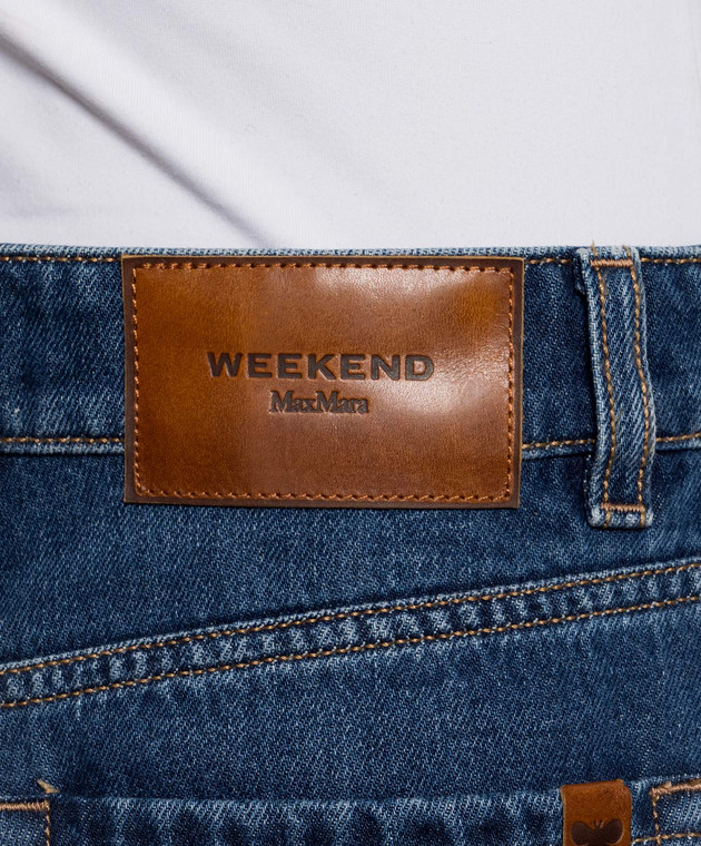 Max Mara Weekend Синие джинсы CEDRO с логотипом WKDCEDRO изображение 4