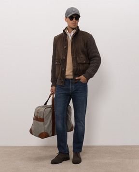 Brunello Cucinelli Бежевый джемпер из кашемира M2200124