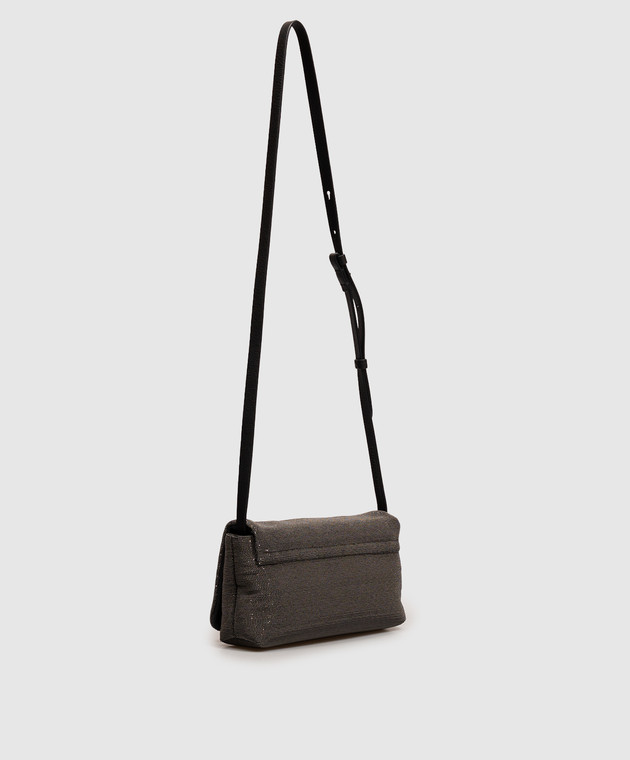 Brunello Cucinelli сумка крос-боді Flap Precious з ланцюжком моніль MBMON2611 зображення 3