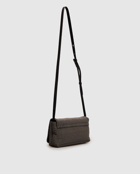 Brunello Cucinelli Серебряная сумка кросс-боди Flap Precious с цепочкой мониль MBMON2611