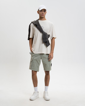 Stone Island Голубая футболка с логотипом L1S152100001S0285