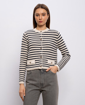 Max Mara Weekend Бежевий кардиган VODKA в смужку WKDVODKA