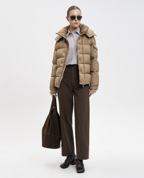 Moncler Коричневий пуховик Moncler Maya 70 K20931A0010254A81