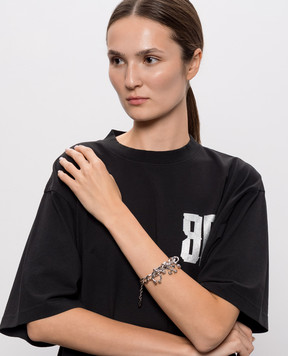 Off-White Сріблястий браслет Piercing OWOA12ZS26MET001