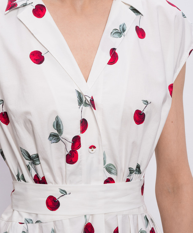 Twinset Біла сукня-сорочка з принтом 261TT2590 зображення 4