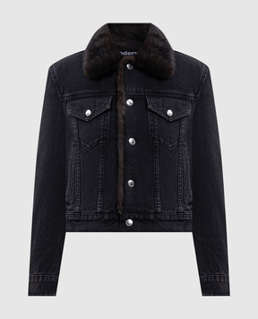 Alexander Wang Черная джинсовая куртка с эффектом потертости 4DC4262905