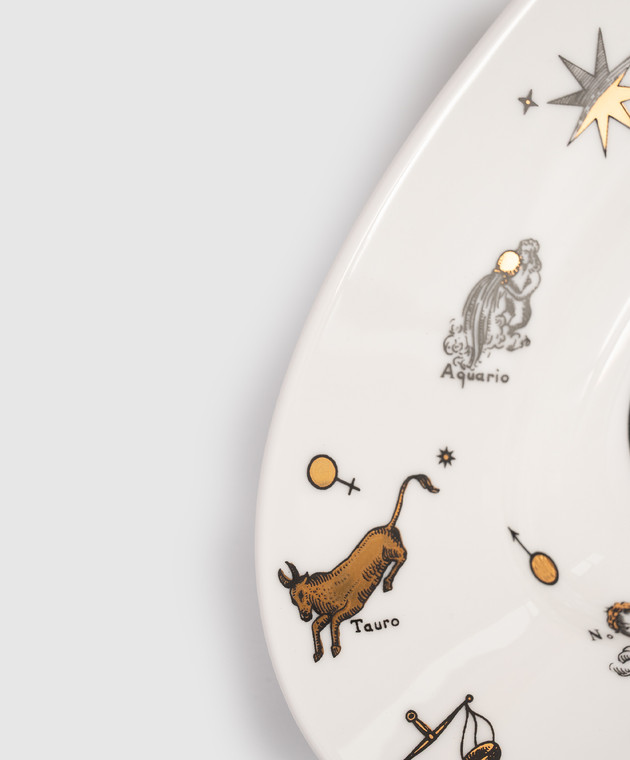 Fornasetti Біле порцелянове овальне блюдо Astronomici P44Z300 зображення 3