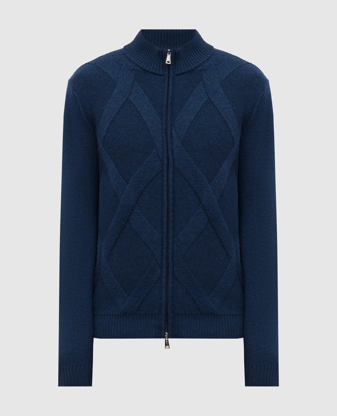 Синий кардиган из шерсти мериноса