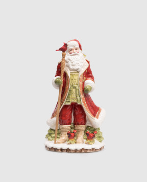 Fitz&Floyd Музична статуетка Poinsettia Santa з кераміки 25013