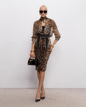 Dolce&Gabbana Спідниця з леопардовим принтом F4DC2TFSUBF