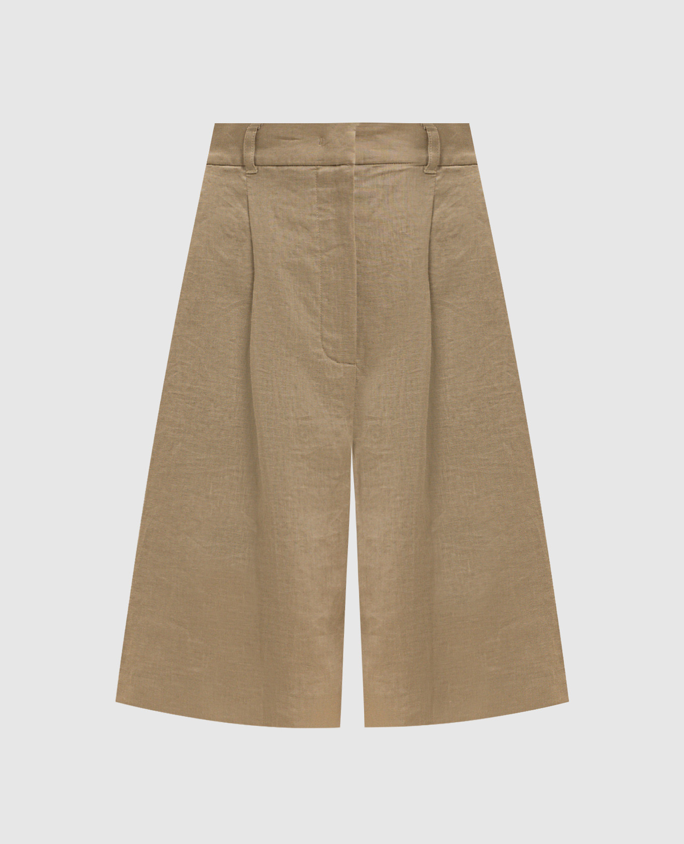 Коричневые бермуды CARAVAN из льна