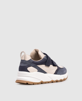 Brunello Cucinelli Детские кроссовки с нашивкой логотипа BUOXDZA166