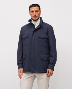 Loro Piana Синя утеплена куртка FAM3293