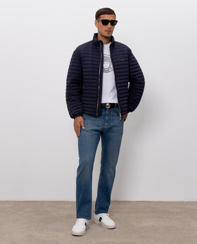 Versace Синя пухова куртка 10255611A17365