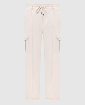 Peserico Бежевые карго с шерстью R5477502187