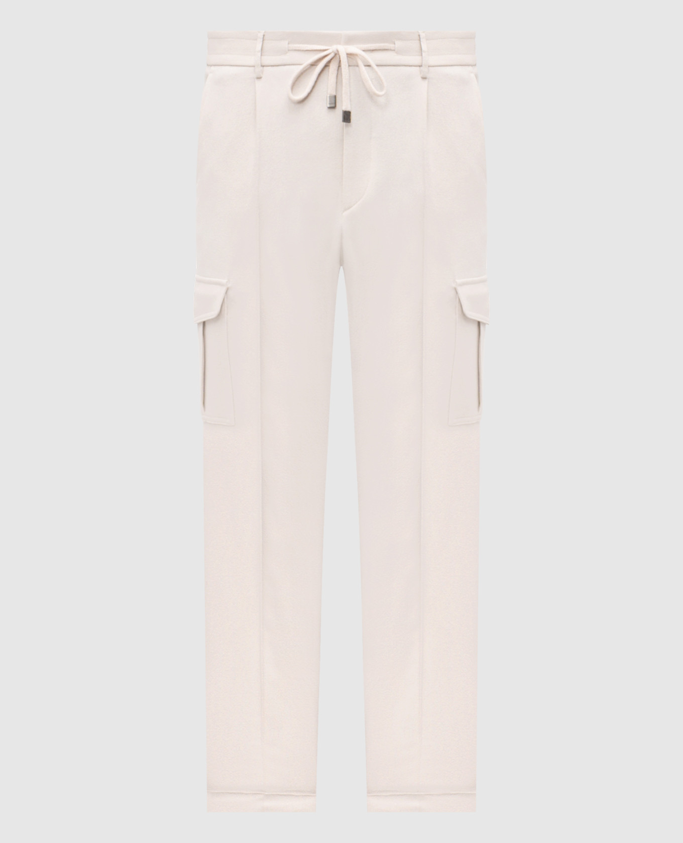 

Бежевые карго с шерстью, Бежевый, Зауженные брюки