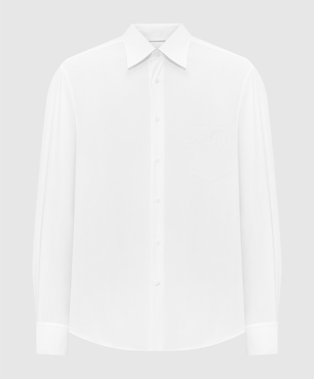 Brunello Cucinelli Рубашка белого цвета MBUC40621