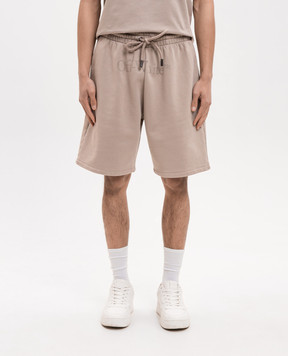 Off-White Бежеві шорти з принтом логотипа 44MCI013S26F00C