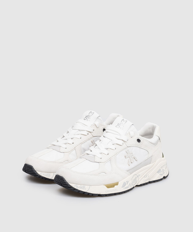 Premiata Белые комбинированные кроссовки Mased с логотипом MASED7823 изображение 2