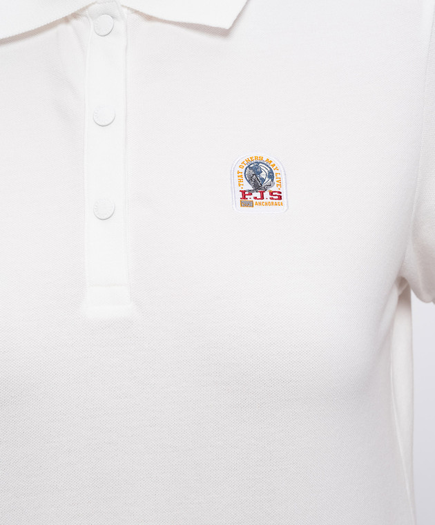 Parajumpers Белое поло Enif 26SPWPOEK33 изображение 5