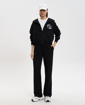 Dolce&Gabbana Чорні спортивні штани з монограмою логотипа FTC91ZGDDL5