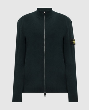 Stone Island Зеленый кардиган из шерсти L2S155100023S00B4