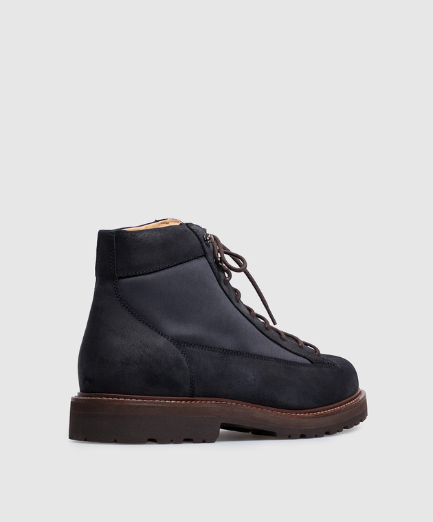 Brunello Cucinelli Черные комбинированные ботинки Urban Outdoor MZUANRW668 изображение 3