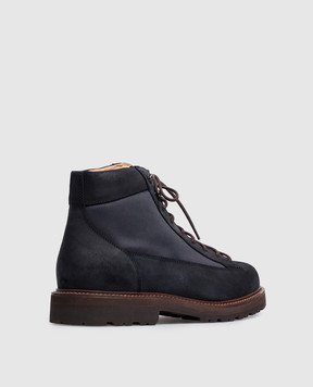 Brunello Cucinelli Чорні комбіновані черевики Urban Outdoor MZUANRW668