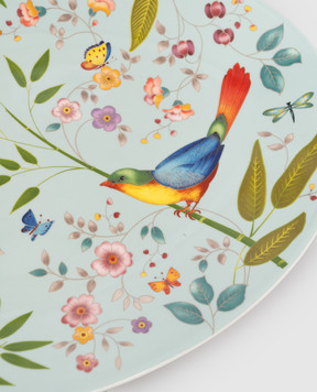 Geminiano Cozzi 1765 Блакитне порцелянове овальне блюдо Incanto di Primavera TTCFL20369065