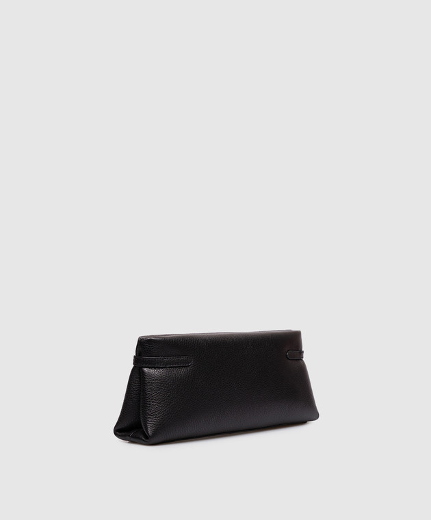 Brunello Cucinelli Черный кожаный клатч MBDKB2785P изображение 3