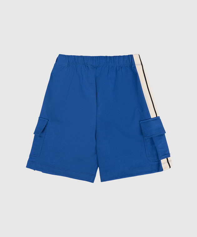 Palm Angels Дитячі сині шорти-карго PBCL004S26FLE001 зображення 2