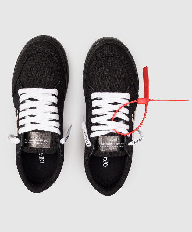 Off-White Черные кроссовки Vulcanized OWIA288C99FAB003 изображение 4