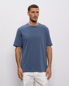 Brunello Cucinelli Синя футболка M0B131308Y