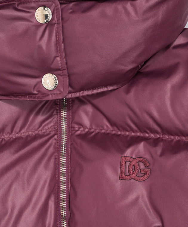 Dolce&Gabbana Дитячий фіолетовий пуховик L5JBT1G7Q2E812+ зображення 3