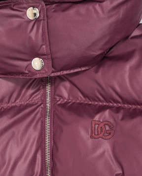 Dolce&Gabbana Дитячий фіолетовий пуховик L5JBT1G7Q2E26