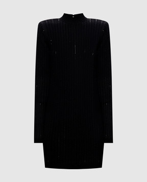 Twinset Черное платье с кристаллами 262TT3152