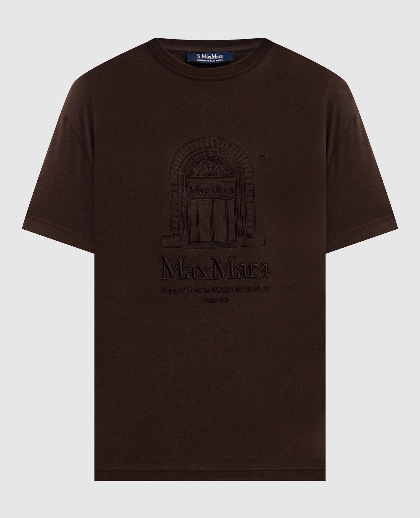 Коричневая футболка BELLA