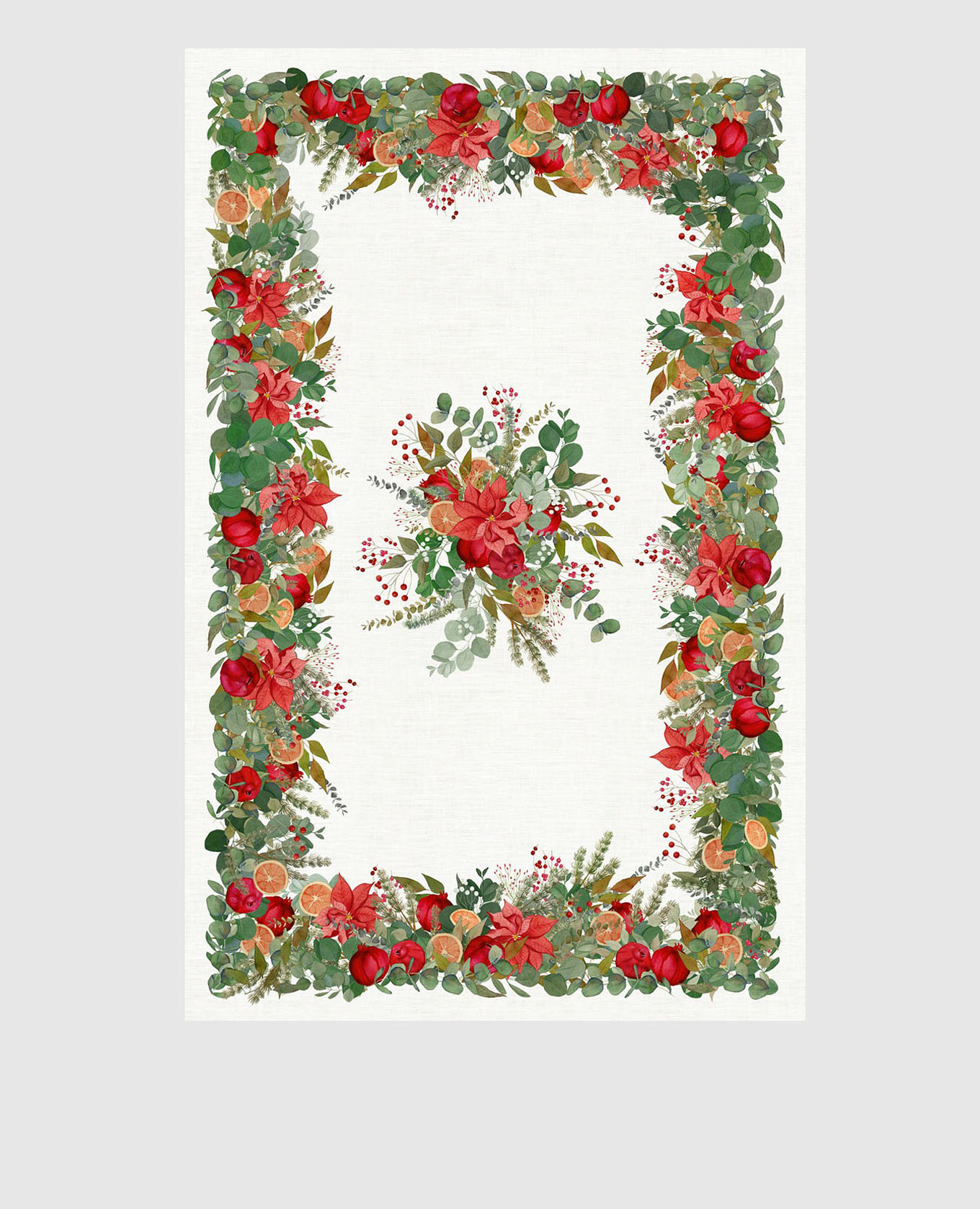 Біла скатертина GARLAND GLEE з льону