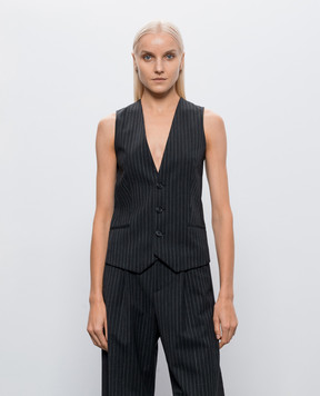 Maison Margiela MM6 Жилет с шерстью в полоску S62FB0089MTN199