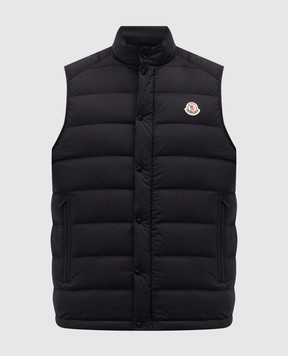Moncler Черный пуховый жилет Barthe L10911A00078597YD