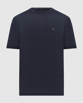 Castangia dal 1850 Синя футболка з шовком PDA12S26