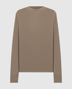 Tom Ford Лонгслів кольору хакі з монограмою JCL006JMT012