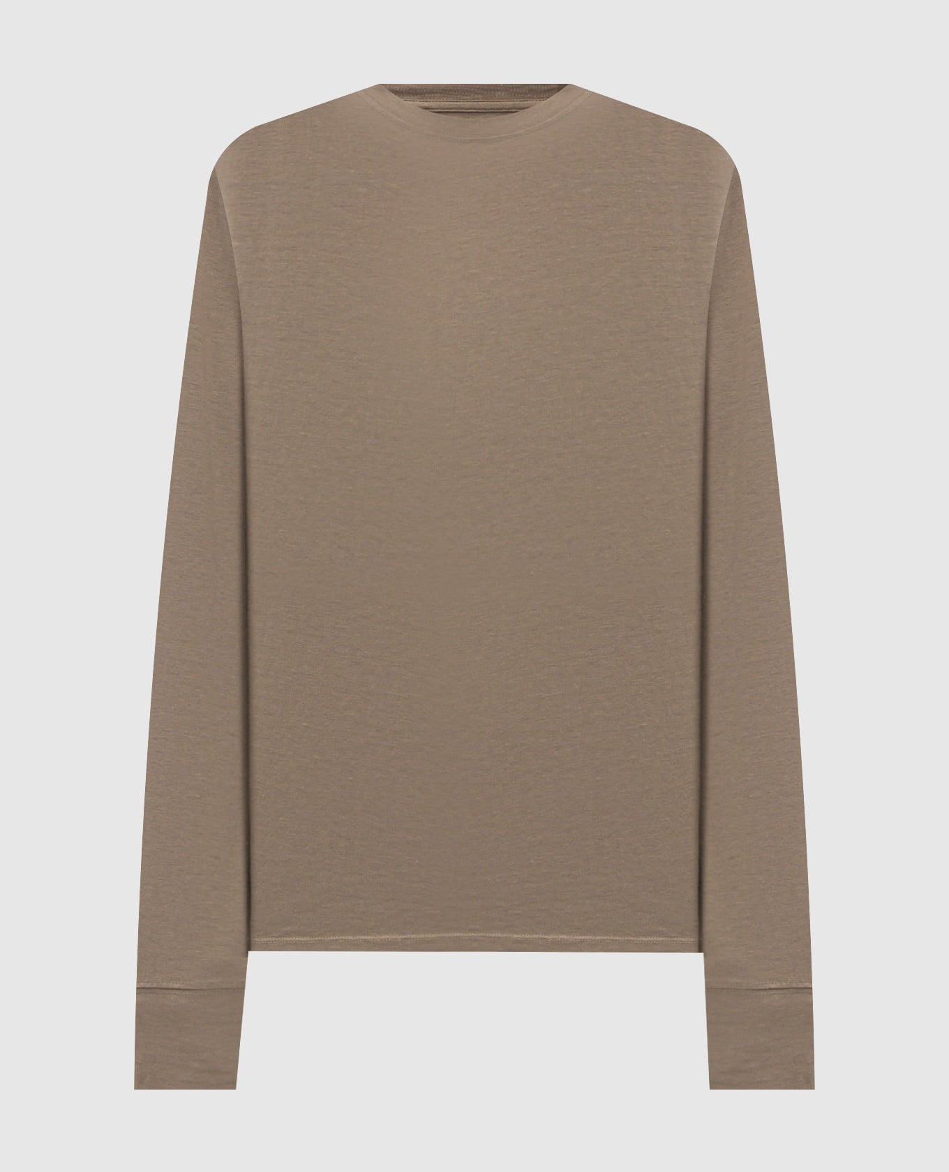 Лонгслив цвета хаки с монограммой