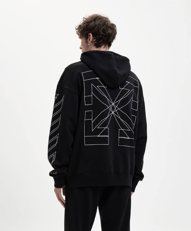 Off-White Чорна спортивна куртка Double Arrow 44MBE015S26F002 зображення 4