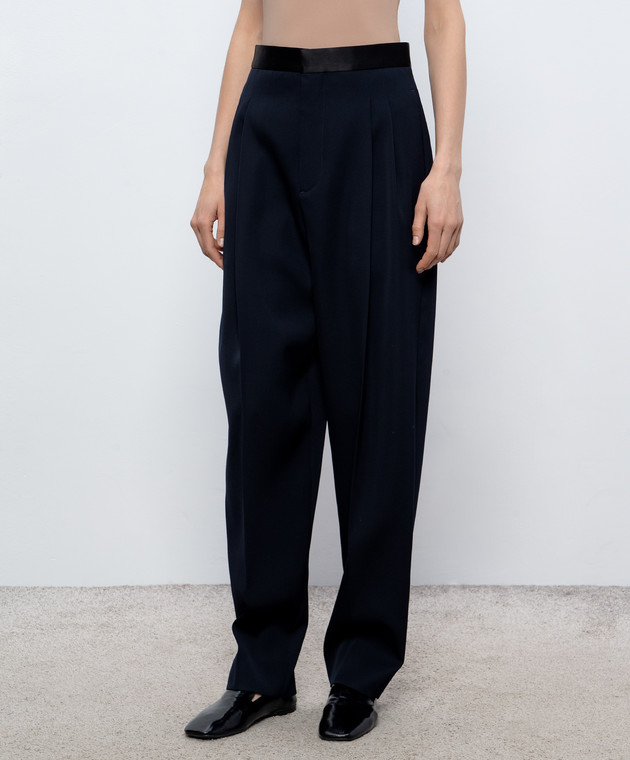 Bottega Veneta Синие брюки из шерсти 857717V6DH0 изображение 3