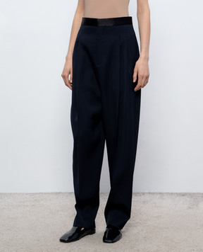 Bottega Veneta Синие брюки из шерсти 857717V6DH0