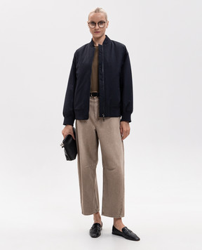 Max Mara Футболка PAPAIA цвета хаки PAPAIA