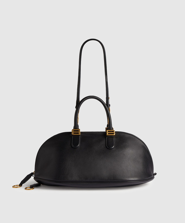 Balenciaga Черная кожаная сумка-тоут Bolero 8680742ACJS изображение 5
